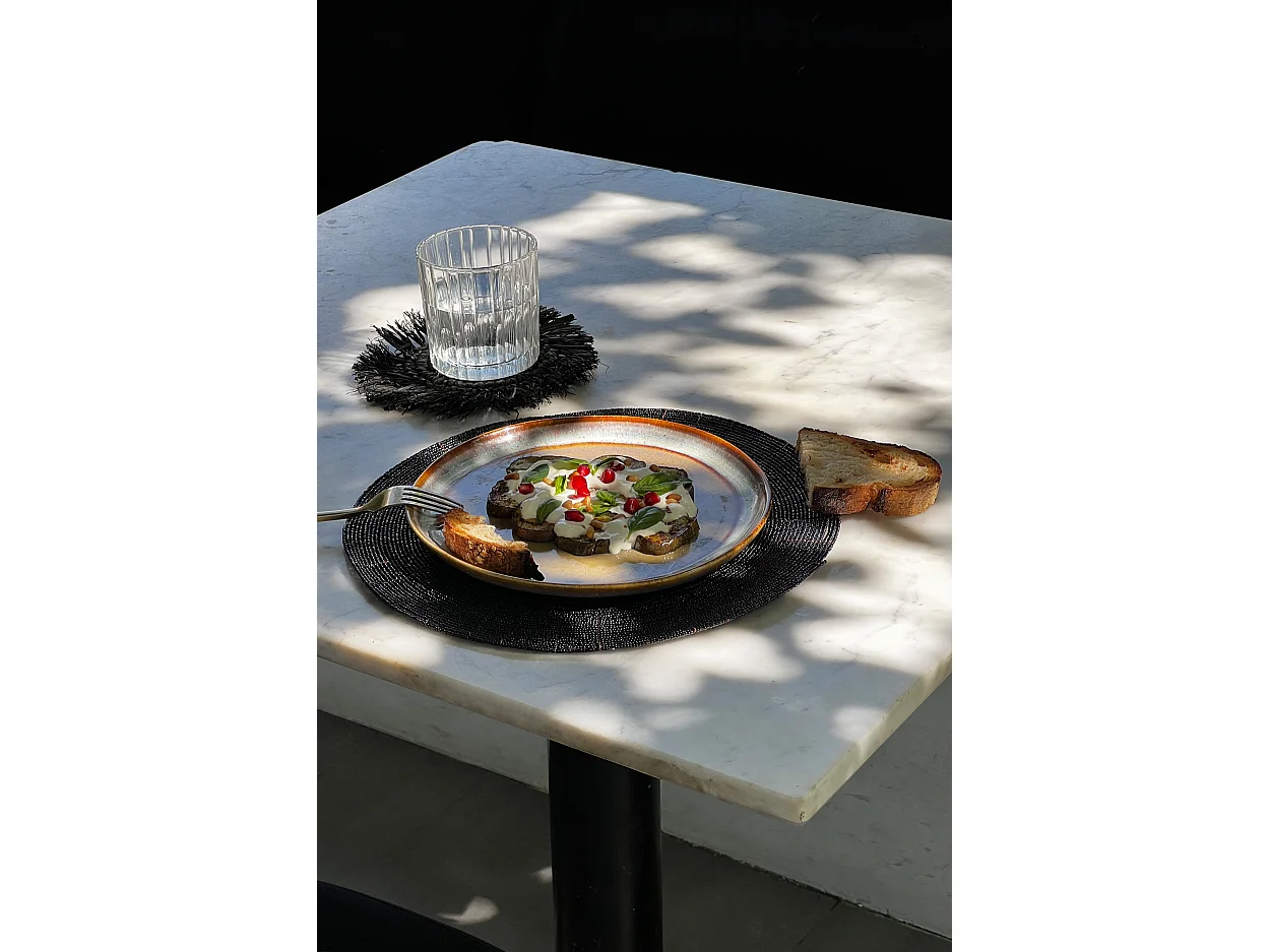 Le Set De Table En Perles - Noir