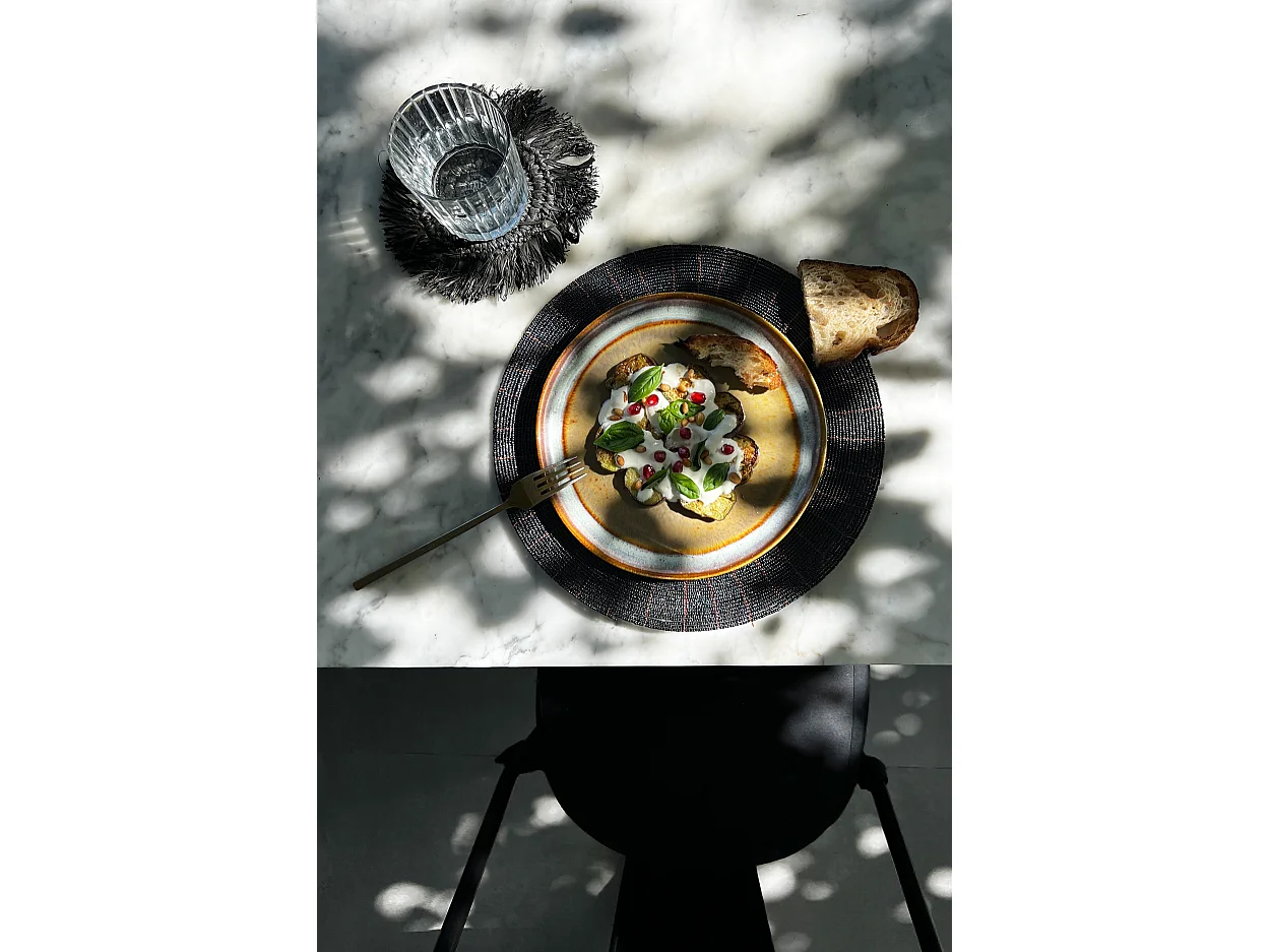 Le Set De Table En Perles - Noir