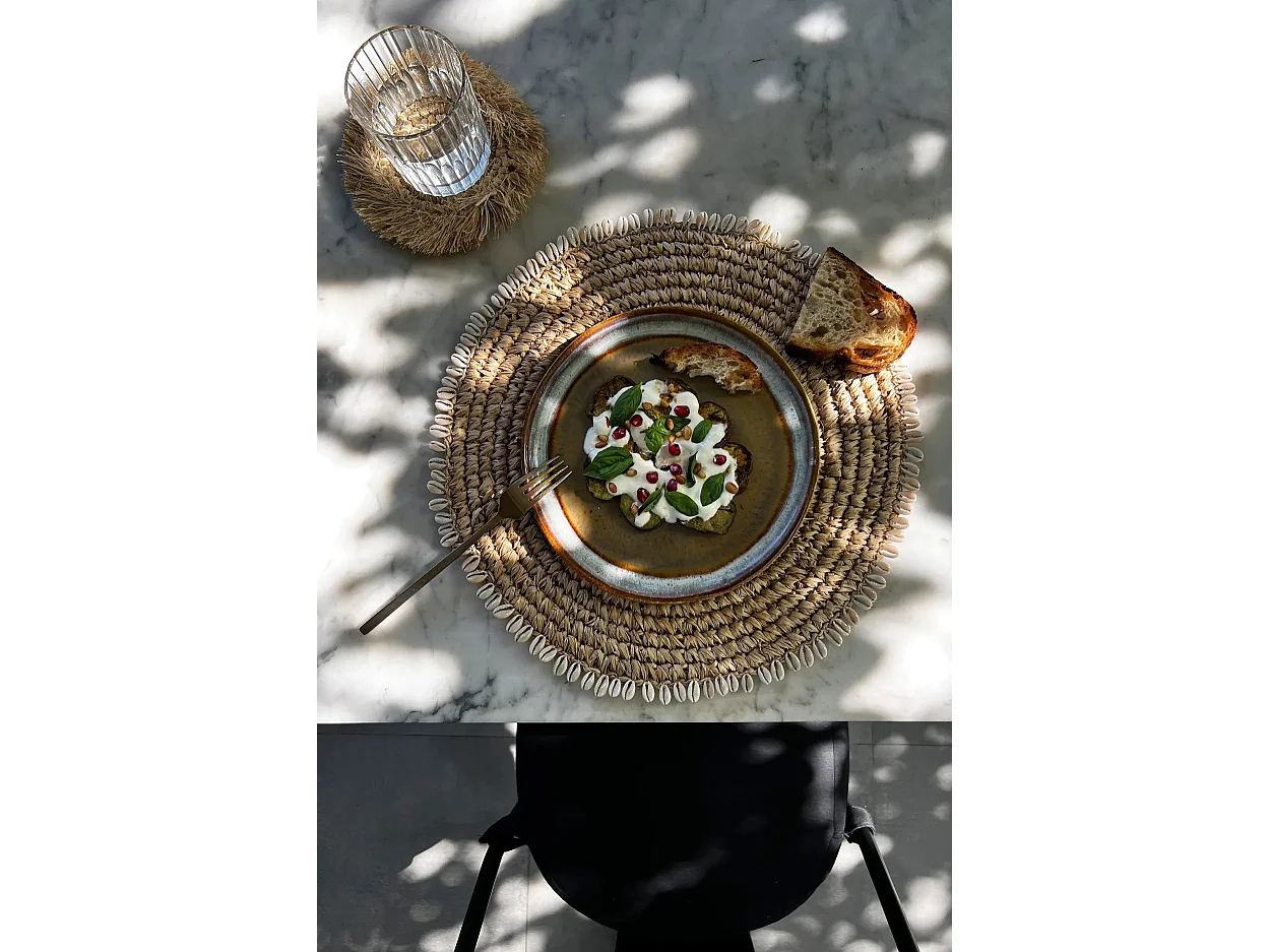 De Raffia Shell Placemat - Naturel