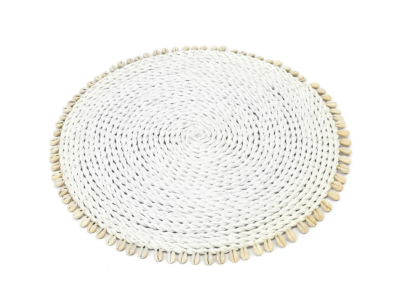 Le Set De Table Seagrass Shell - Blanc