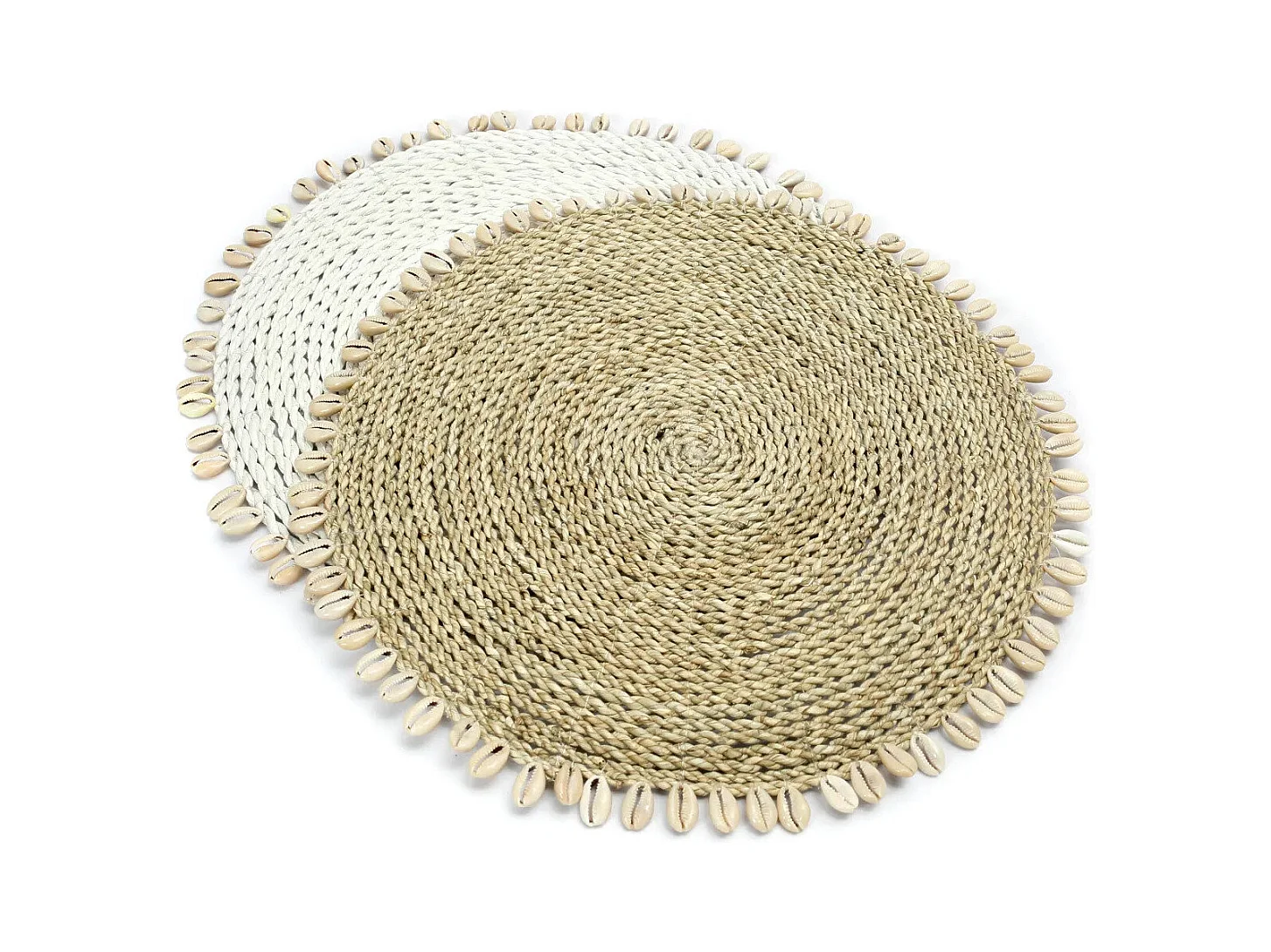 Le Set De Table Seagrass Shell - Blanc