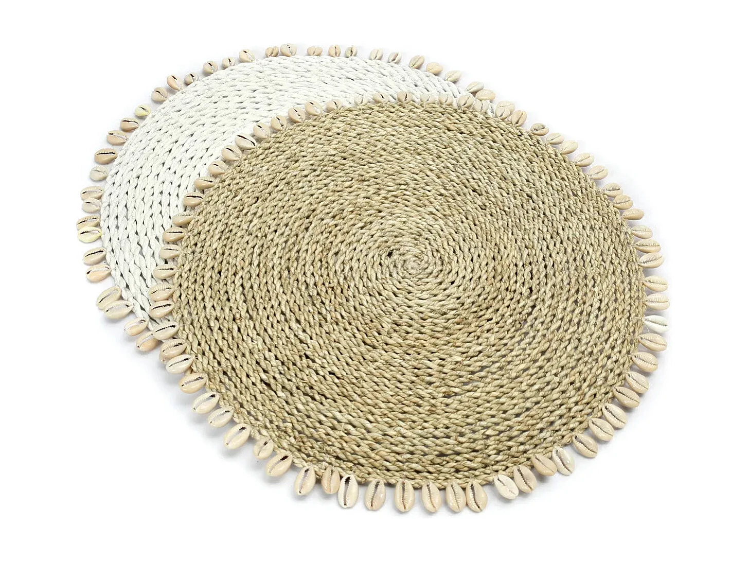 Le Set De Table Seagrass Shell - Blanc