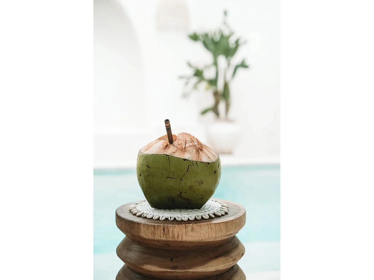 Le Dessous De Plat Seagrass Shell - Blanc