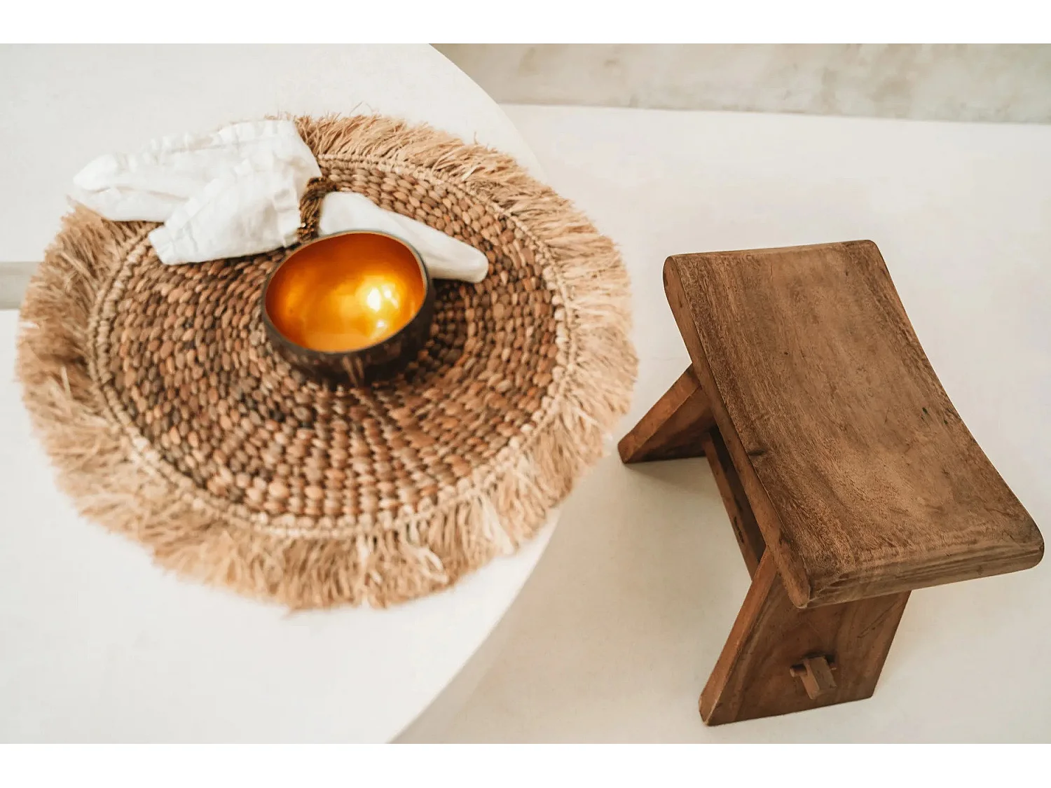 Le Set De Table Water Hyacinth Raffia - Naturel