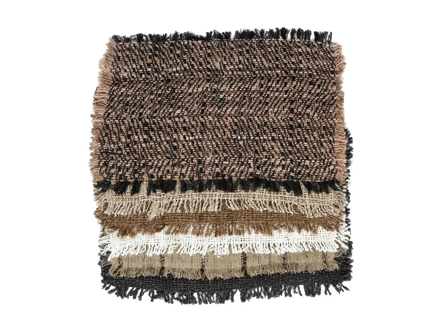 Das Oh My Gee Platzset - Beige Schwarz - 4er-Set