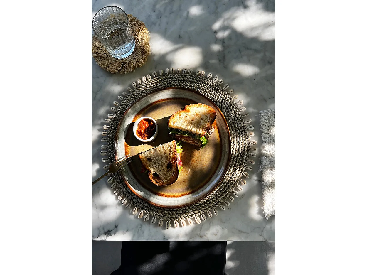 De Seagrass Shell Placemat - Naturel