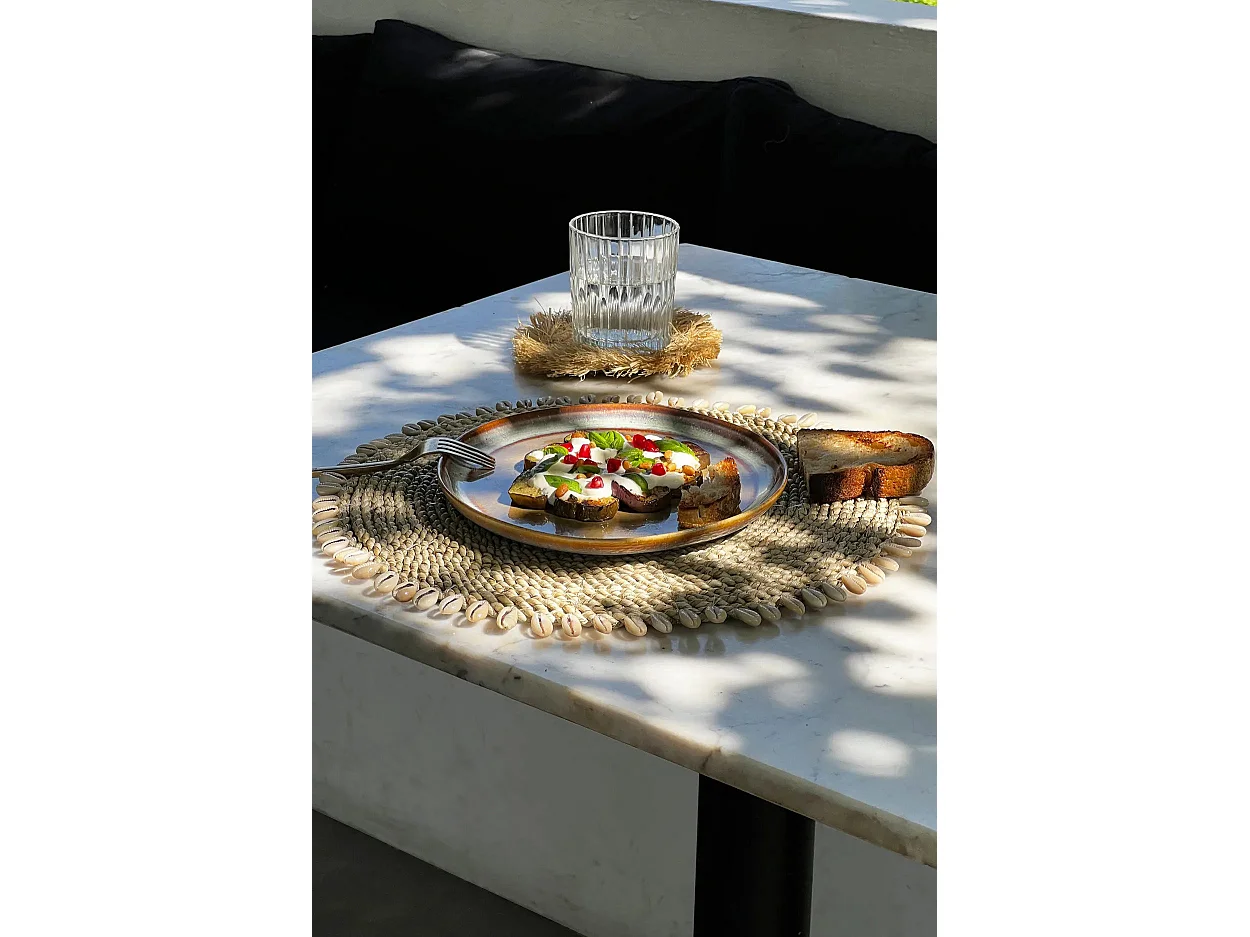 Le Set De Table Seagrass Shell - Naturel