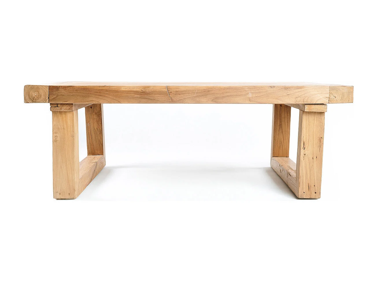 La Table Basse en Teck Recyclé - Naturel