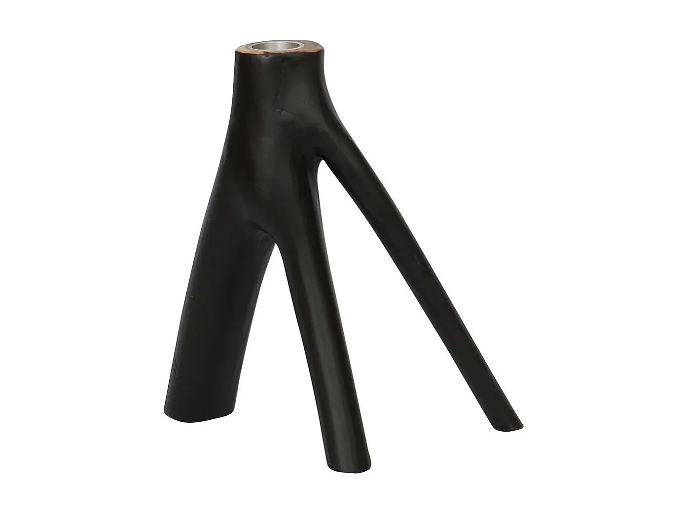 Il Portacandele Triple Twig - Nero
