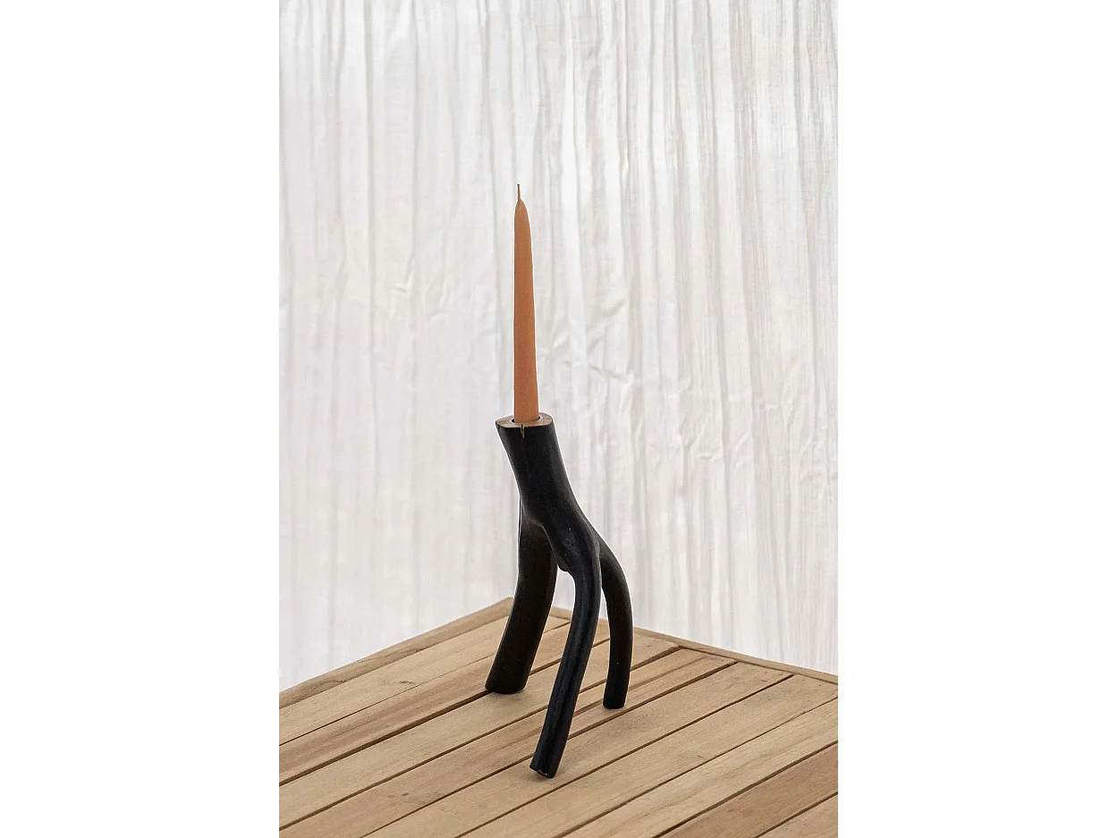 De Triple Twig Kaarshouder - Zwart