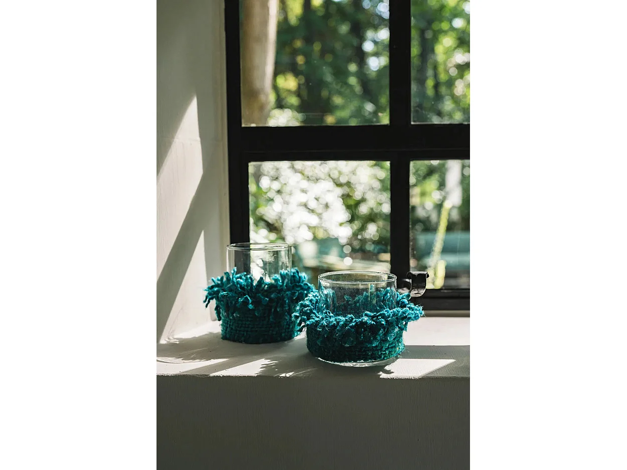 Der Oh My Gee Kerzenhalter - Aqua - M