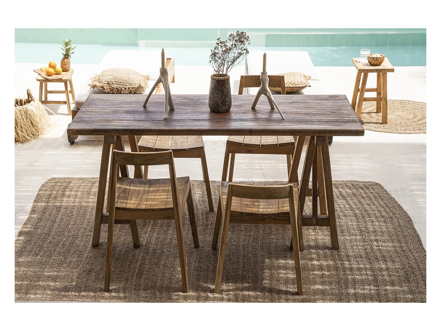 Le Bougeoir Triple Twig - Blanc