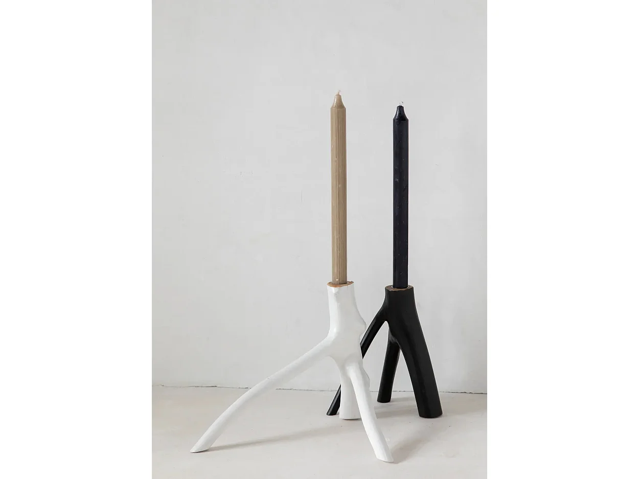 Le Bougeoir Triple Twig - Blanc