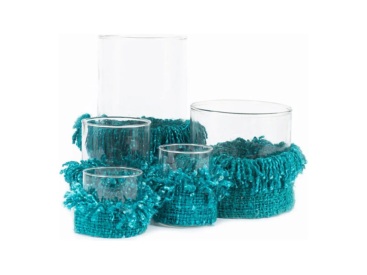 De Oh My Gee Kaarsenhouder - Aqua - XXL