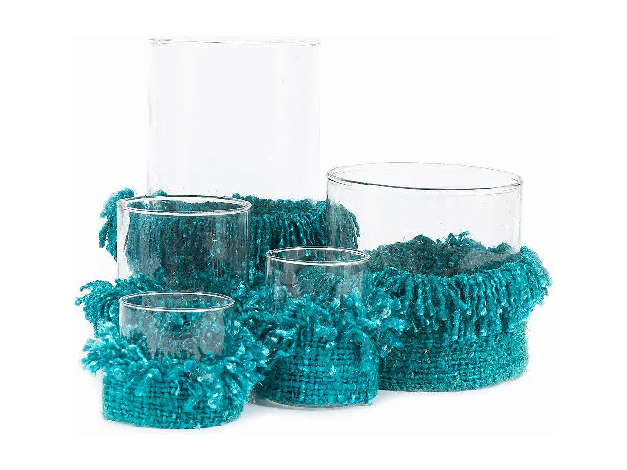 De Oh My Gee Kaarsenhouder - Aqua - XXL