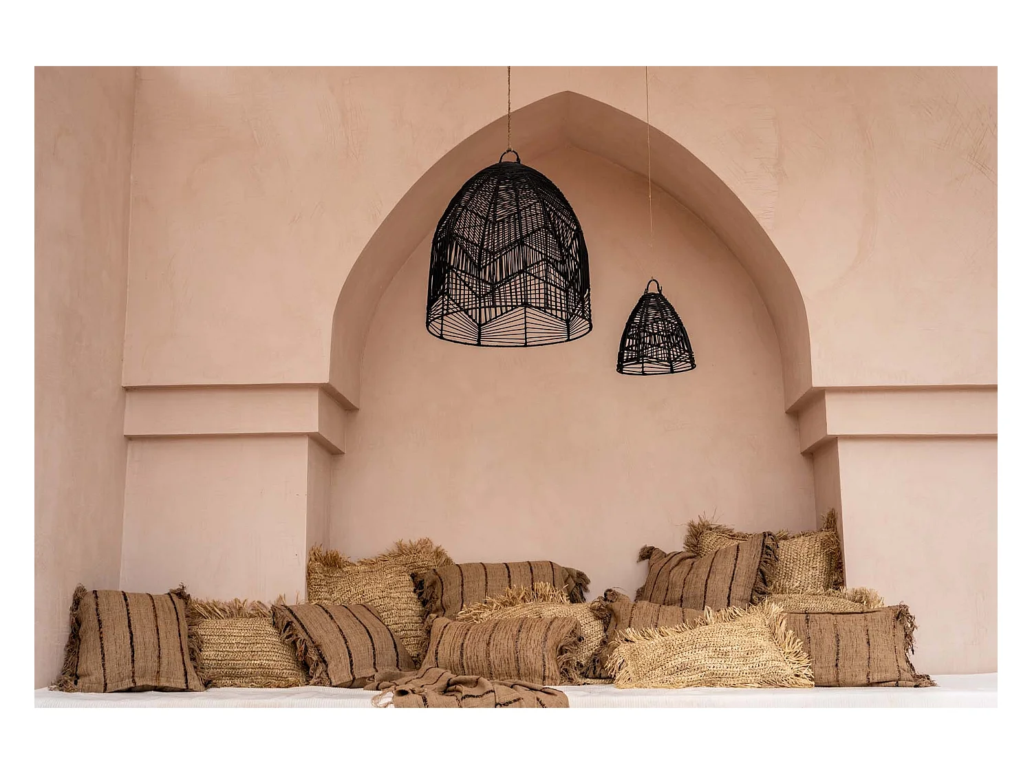 La Housse De Coussin Oh My Gee - Noir Beige - 60x60