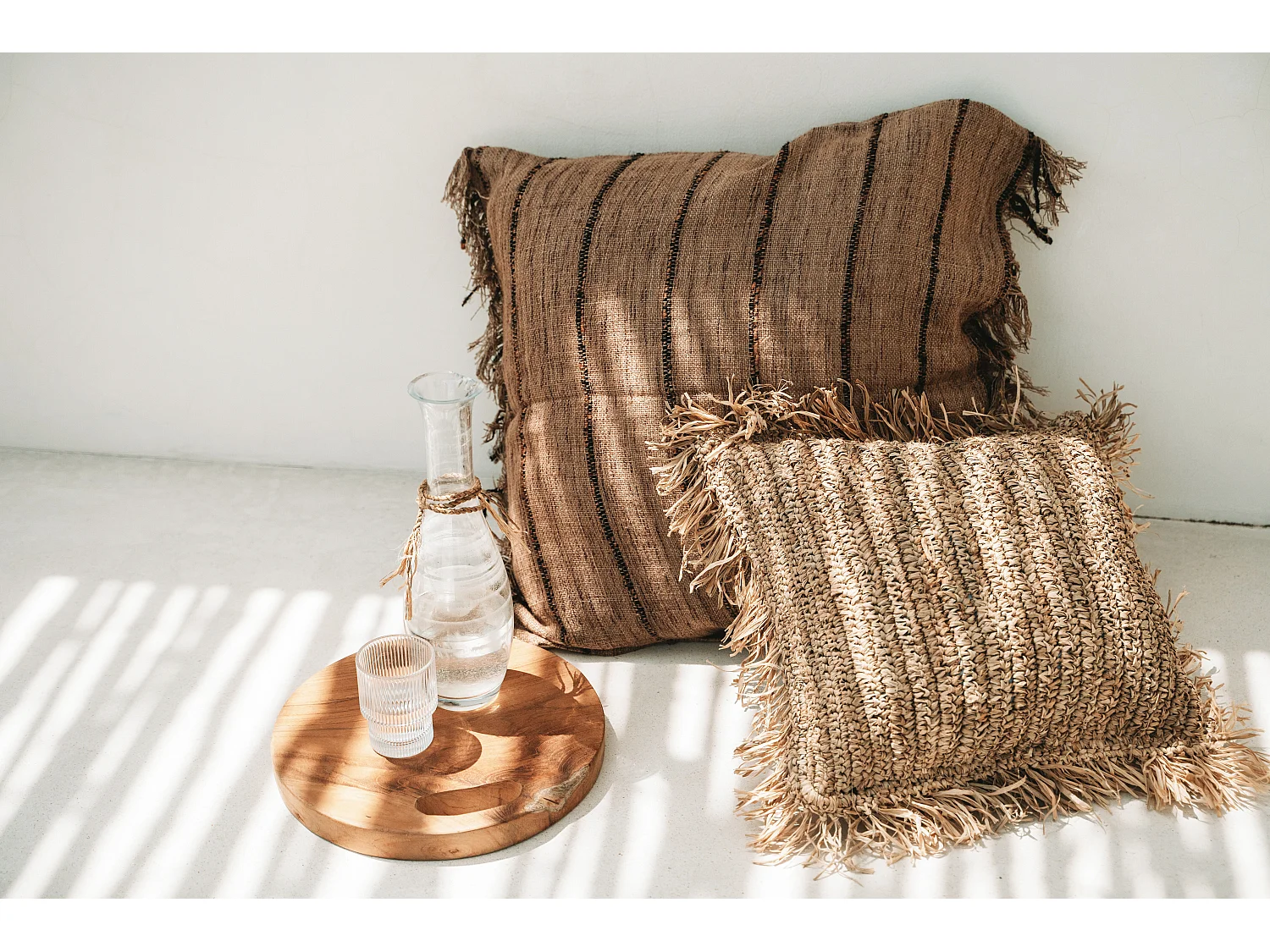 La Housse De Coussin Oh My Gee - Noir Beige - 60x60