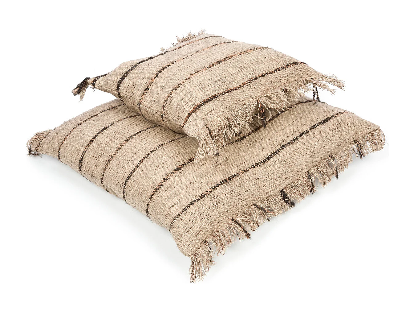 La Housse De Coussin Oh My Gee - Noir Beige - 60x60