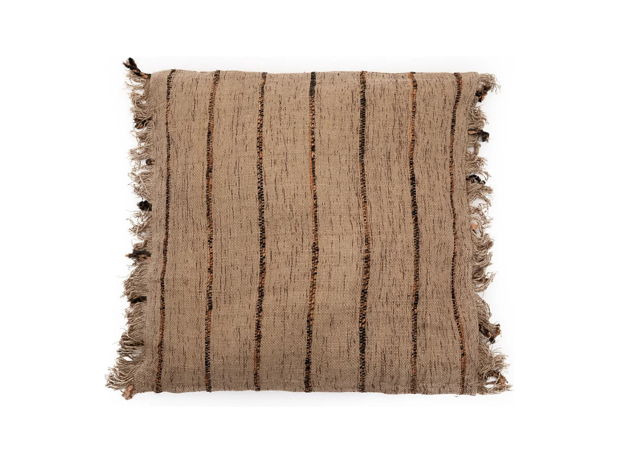 La Housse De Coussin Oh My Gee - Noir Beige - 60x60