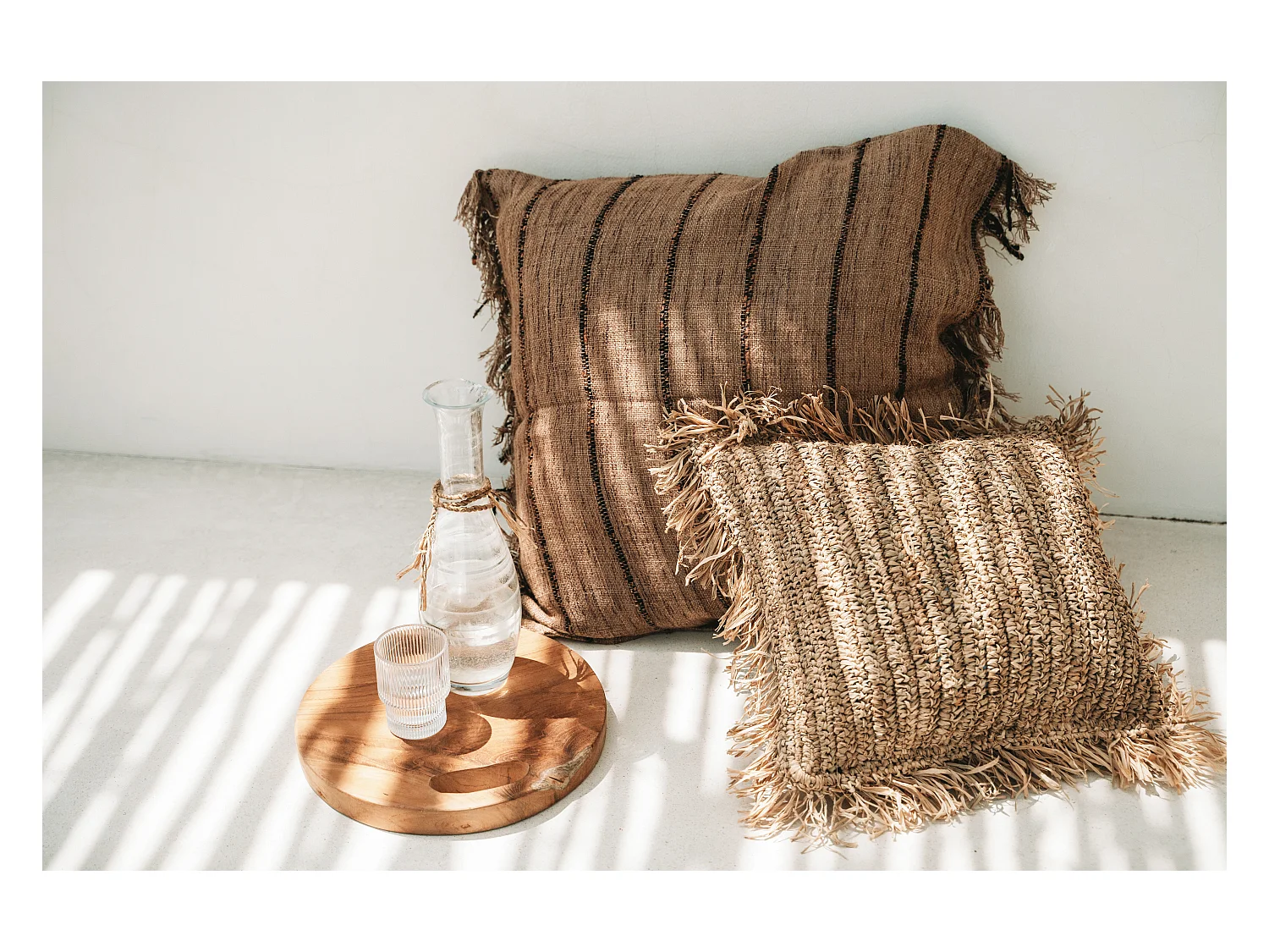 La Housse De Coussin Oh My Gee - Noir Beige - 60x60
