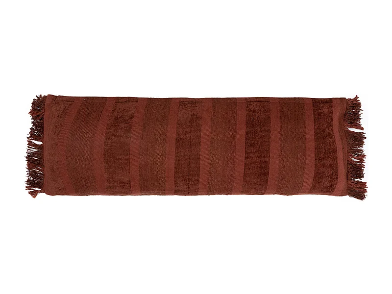 La Housse De Coussin Oh My Gee - Velours Bordeaux - 35x100