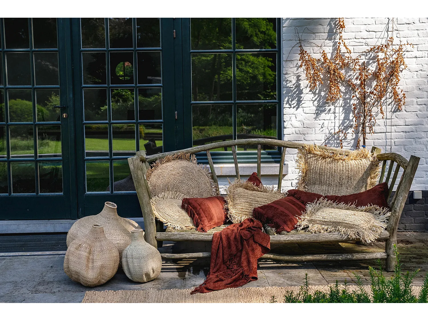 La Housse De Coussin Oh My Gee - Velours Bourgogne - 30x50