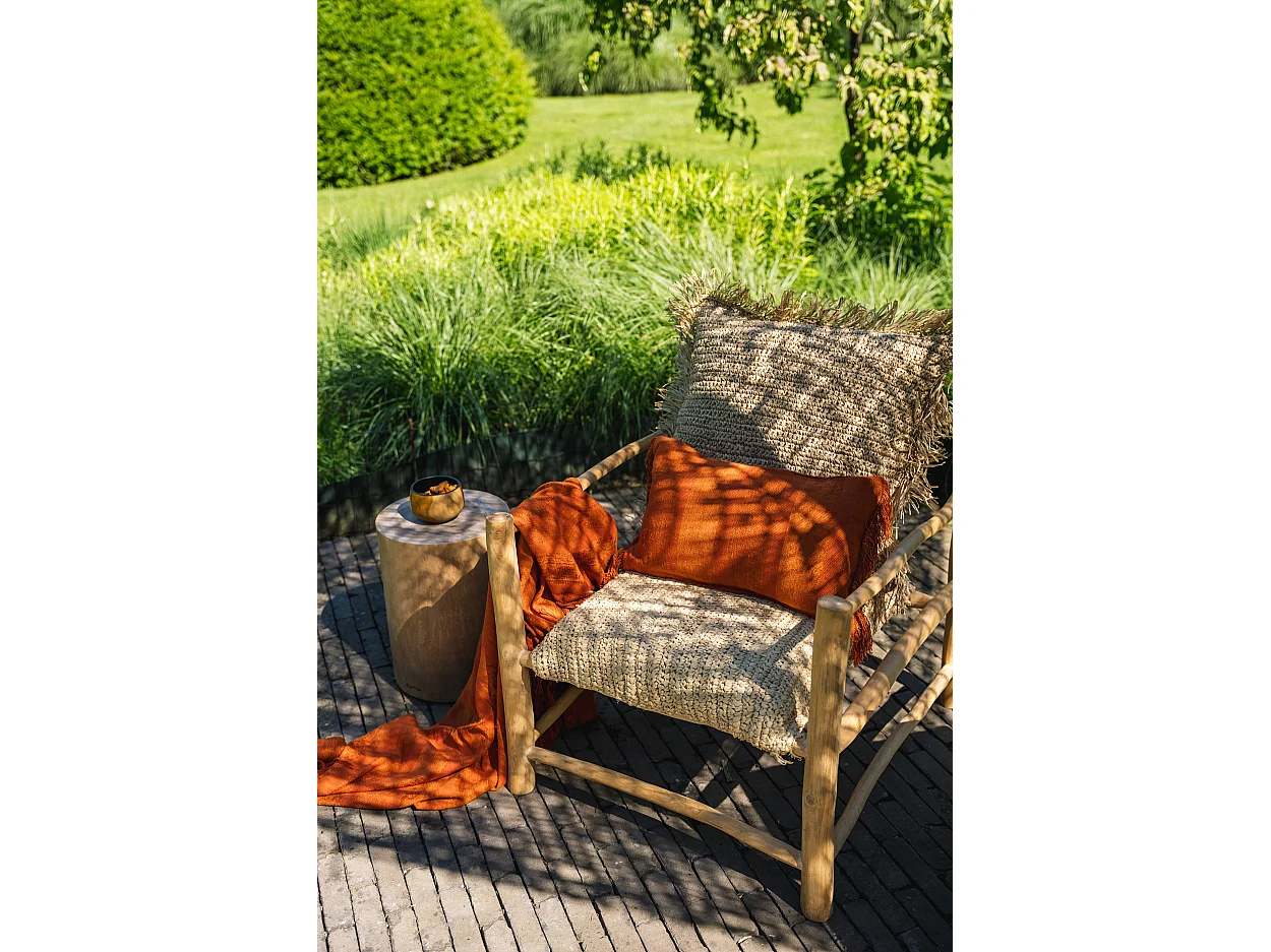 La Housse De Coussin Oh My Gee - Velours Rouille - 30x50