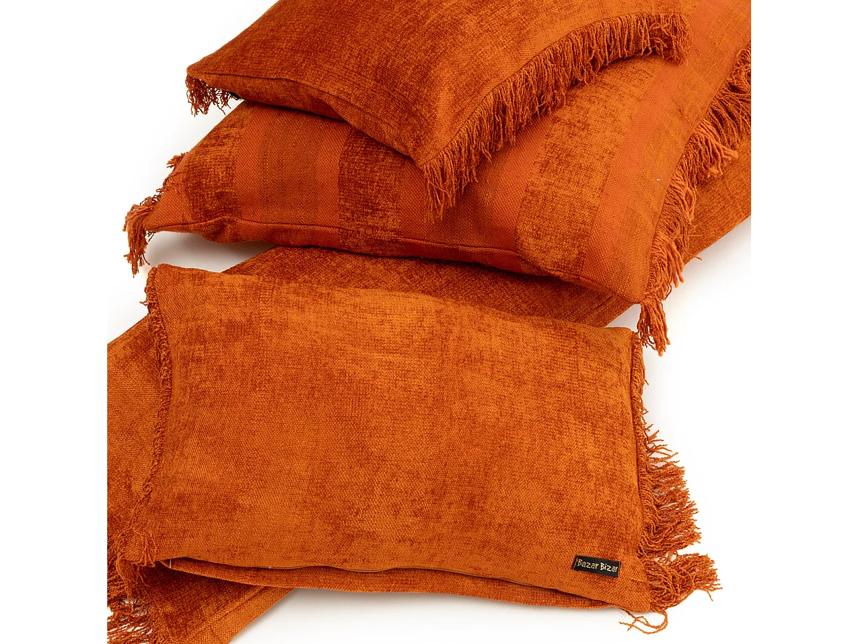 La Housse De Coussin Oh My Gee - Velours Rouille - 30x50