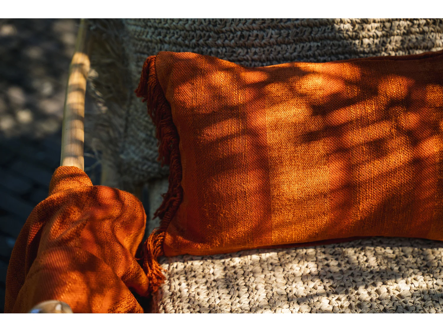 La Housse De Coussin Oh My Gee - Velours Rouille - 30x50