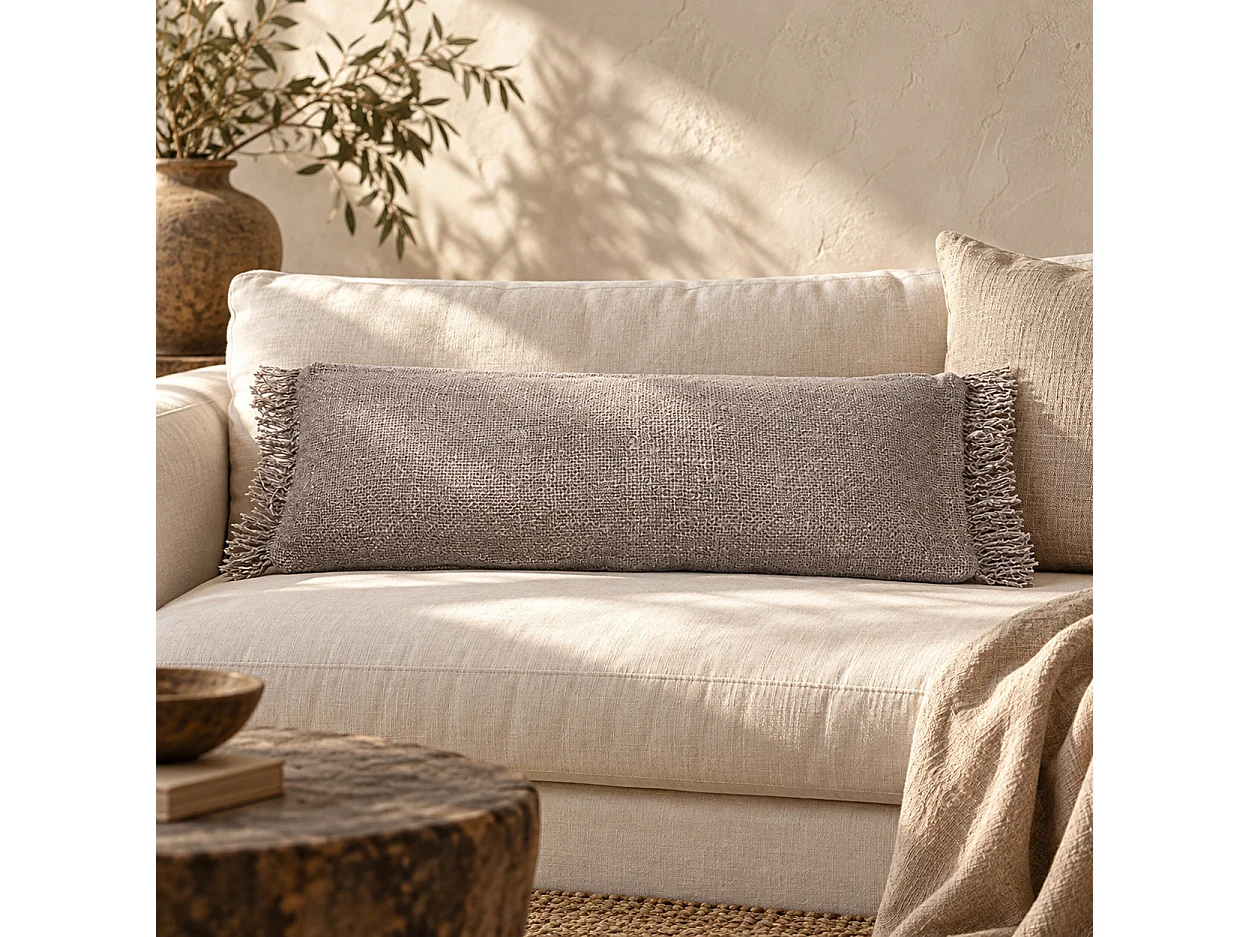 The Oh My Gee Cushion Cover - Pearl Grey - 35x100