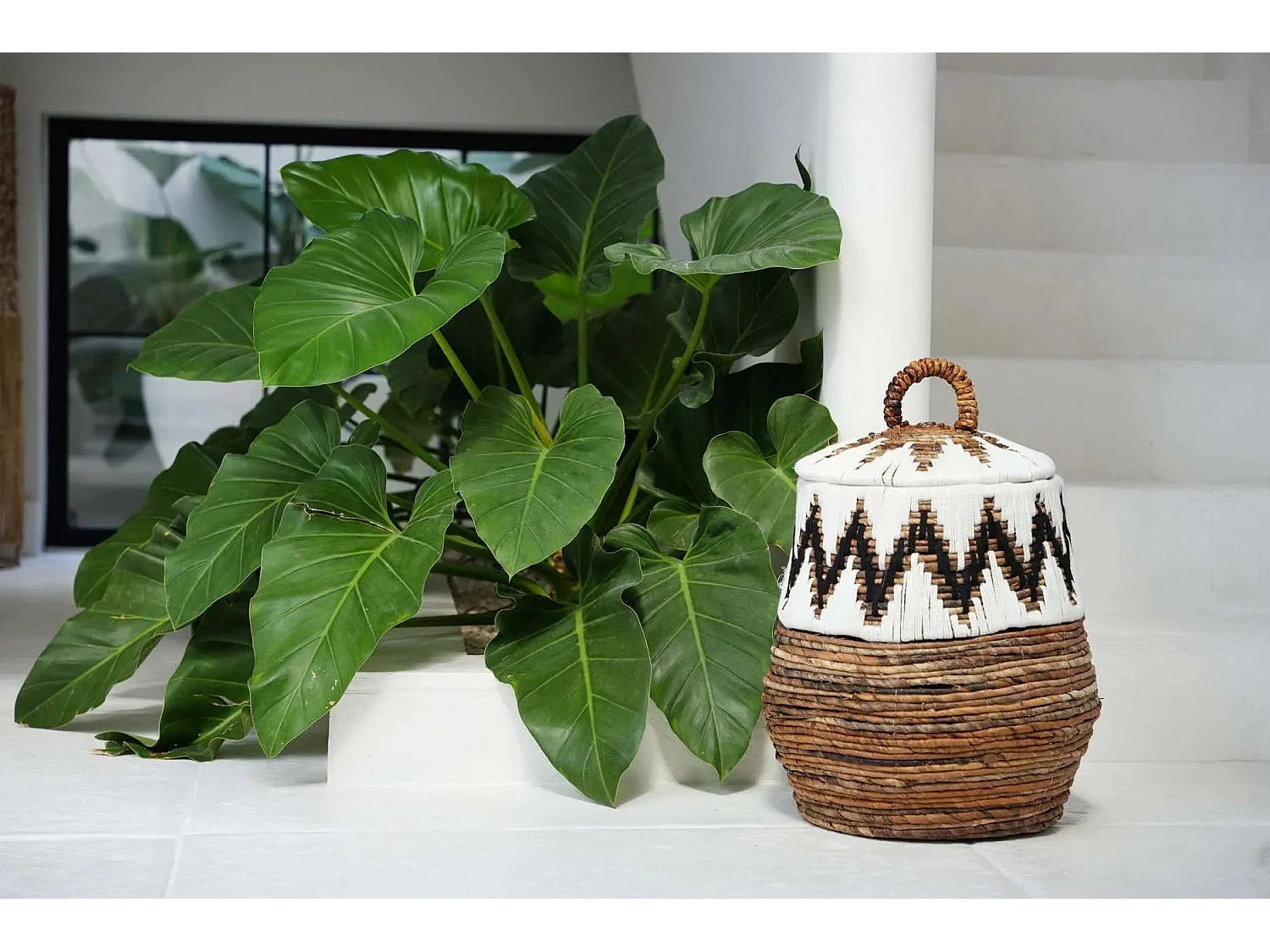 Le Panier Little Bay Beach - Naturel Blanc - M