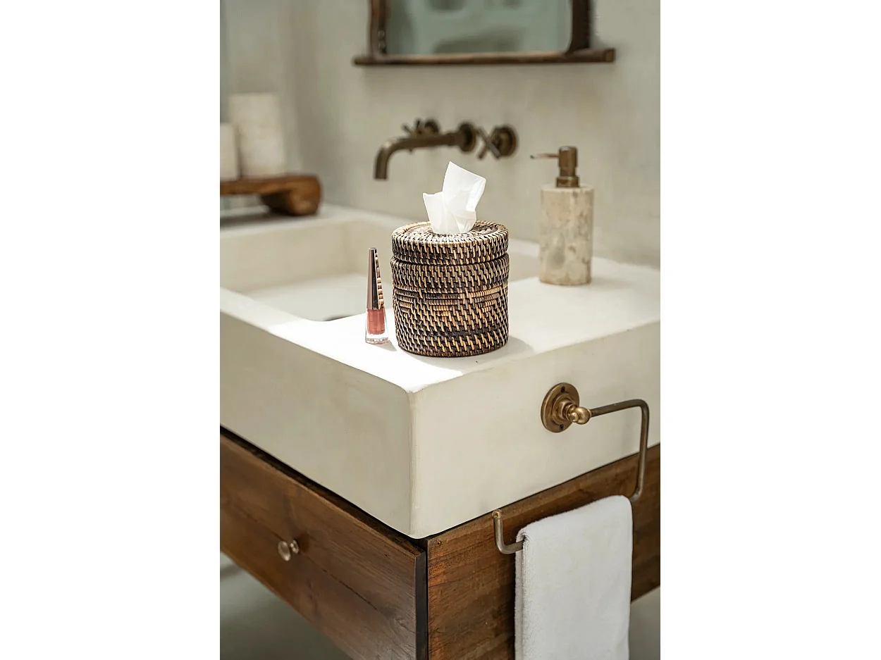 La Boîte À Mouchoirs Colonial - Brun Naturel