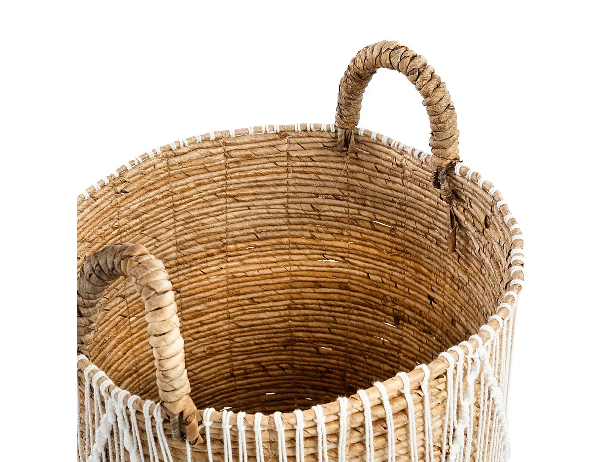 Le Panier en Macramé à Couture Droite - M