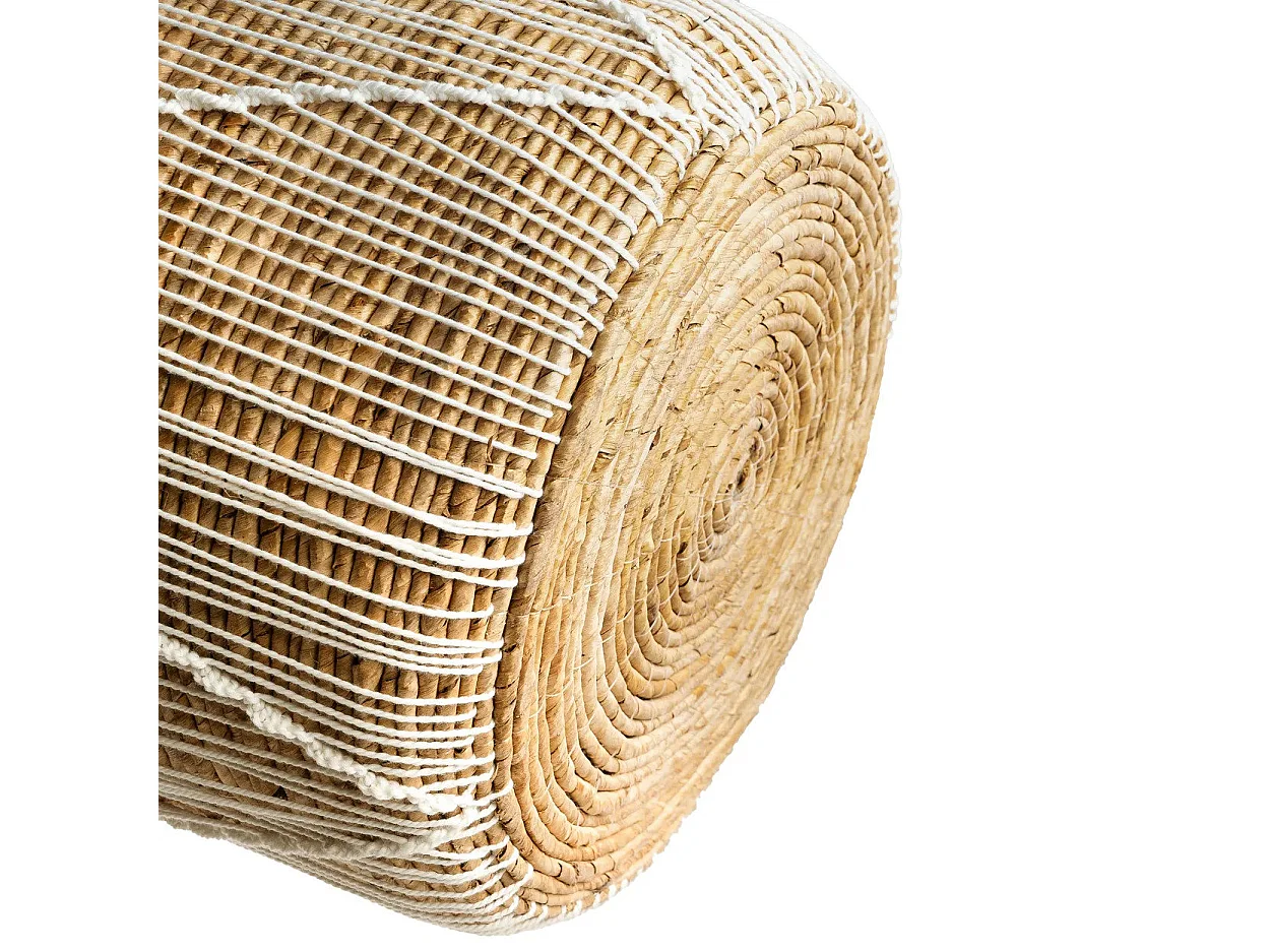 Le Panier Macramé À Couture Droite - M