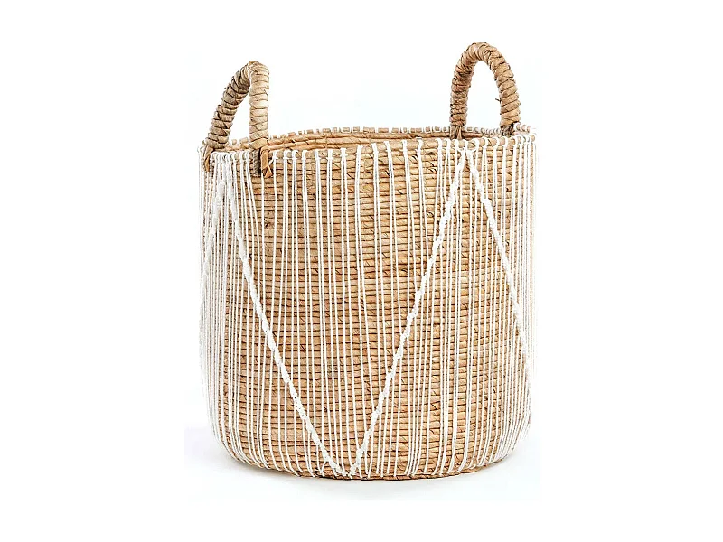 Le Panier en Macramé à Couture Droite - M