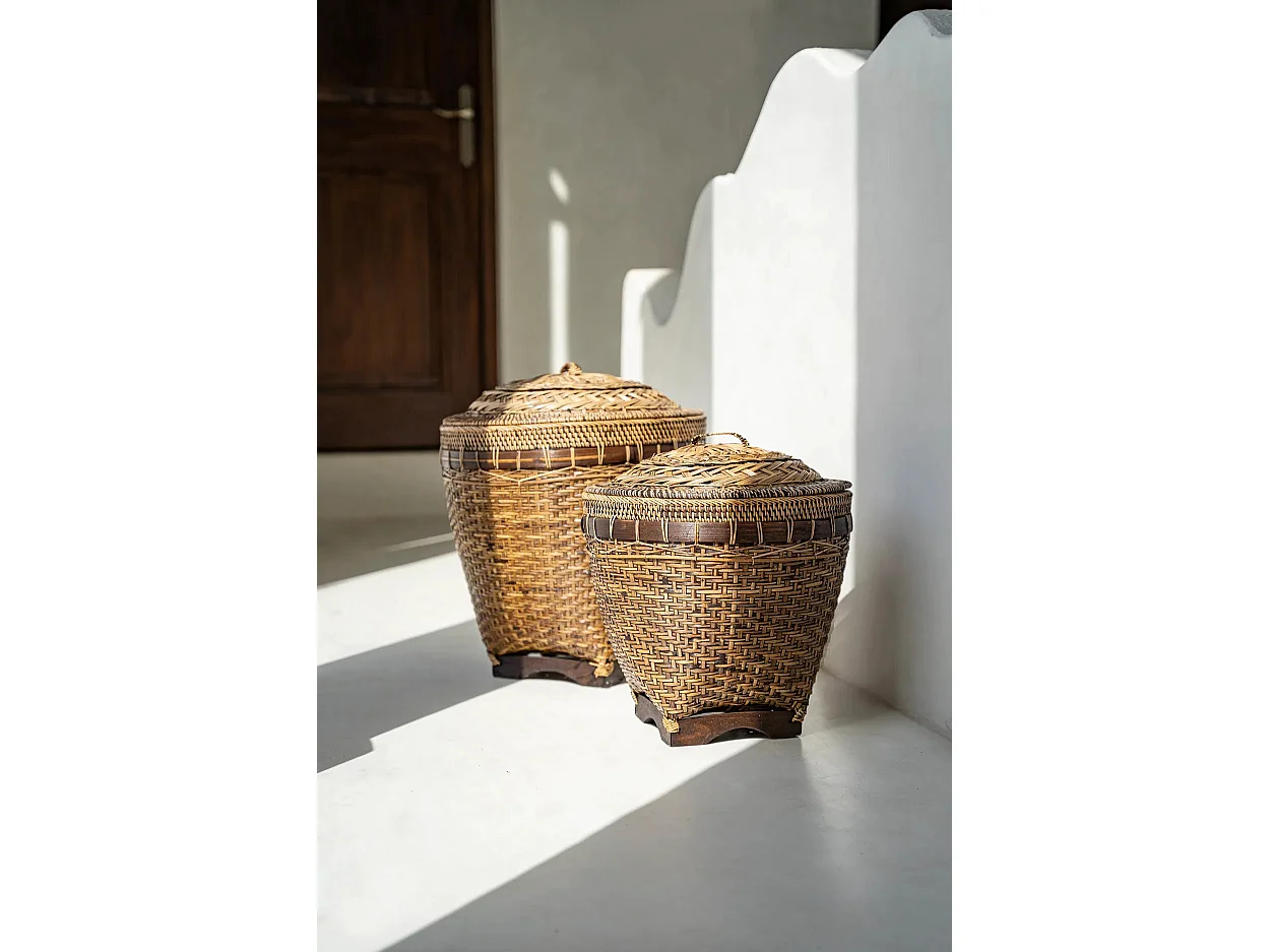 De Colonial Storage Mand - Naturel Bruin - L