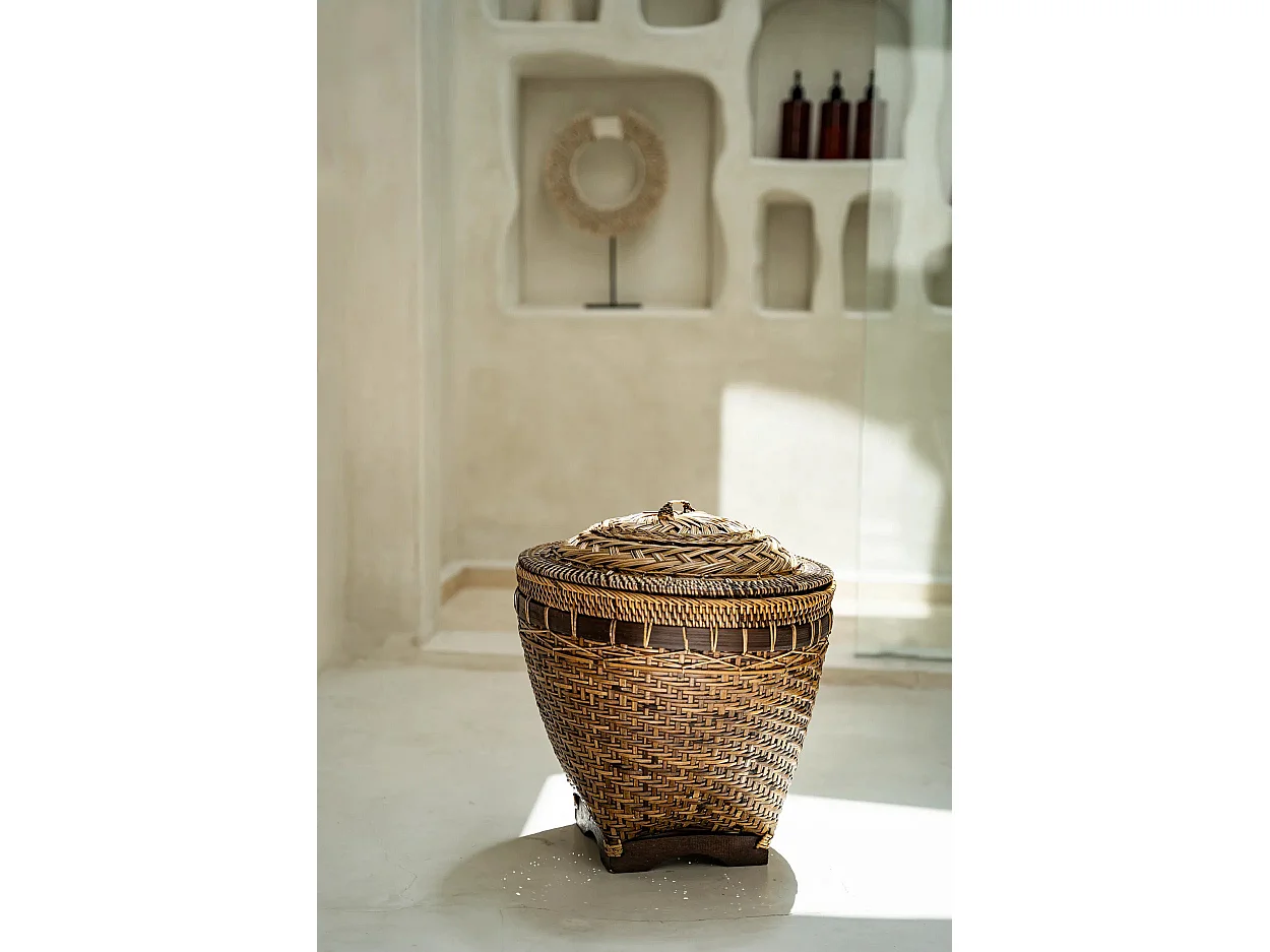 De Colonial Storage Mand - Naturel Bruin - L