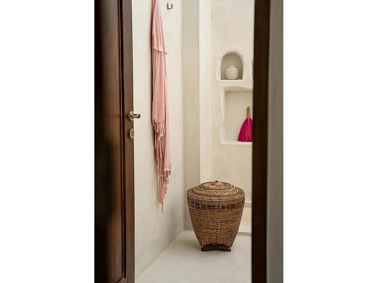 De Colonial Storage Mand - Naturel Bruin - L