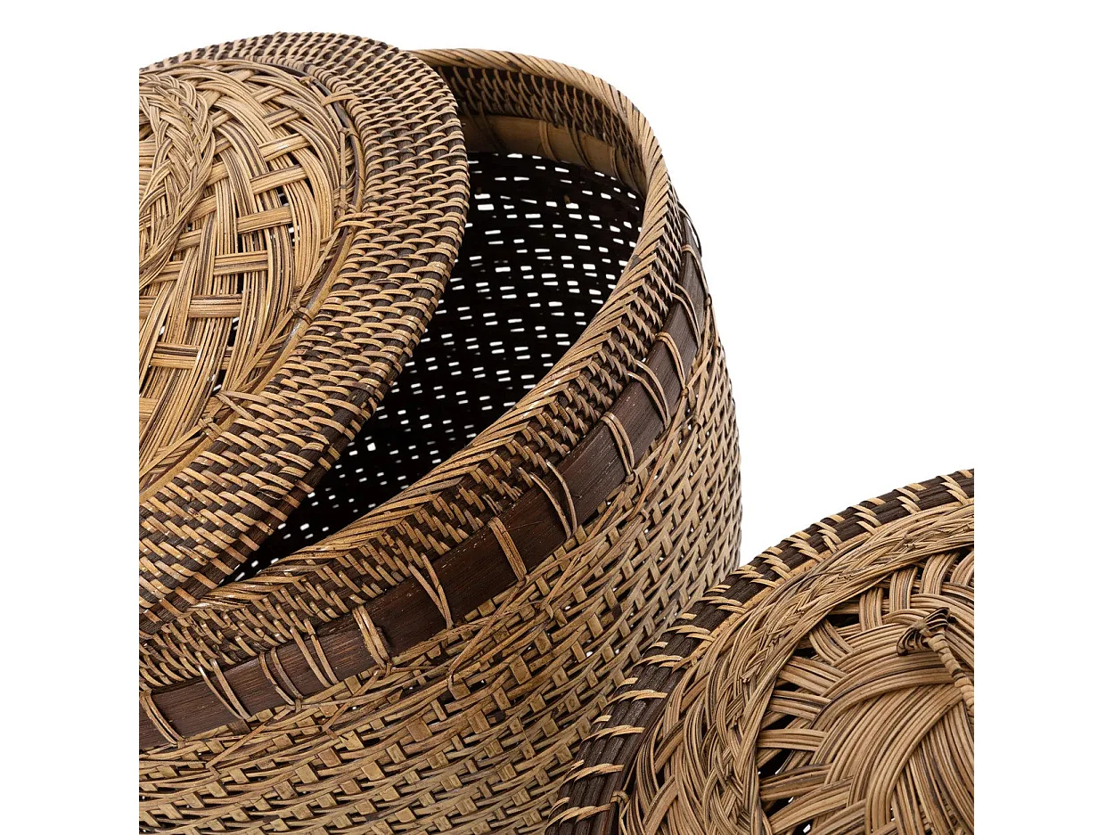 De Colonial Storage Mand - Naturel Bruin - L
