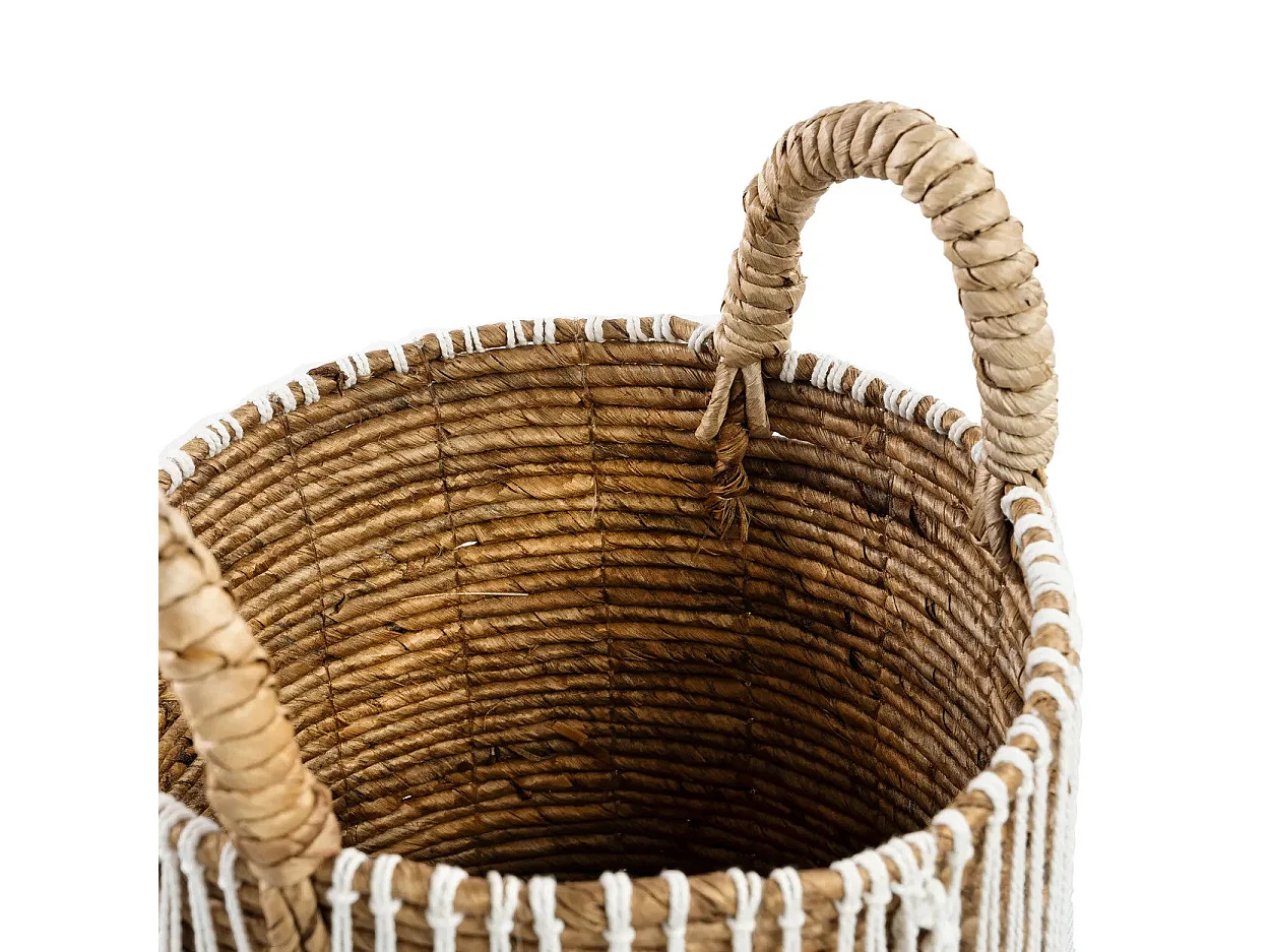 Le Panier en Macramé à Couture Droite - S