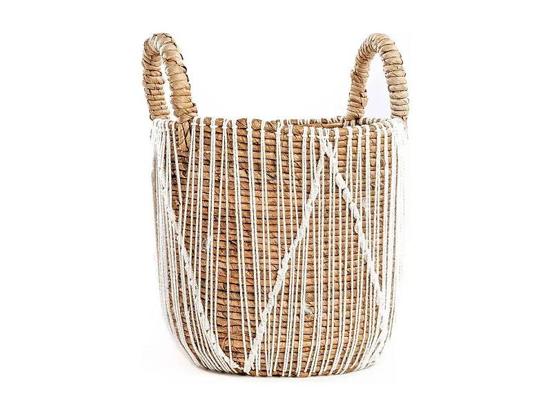 Le Panier en Macramé à Couture Droite - S