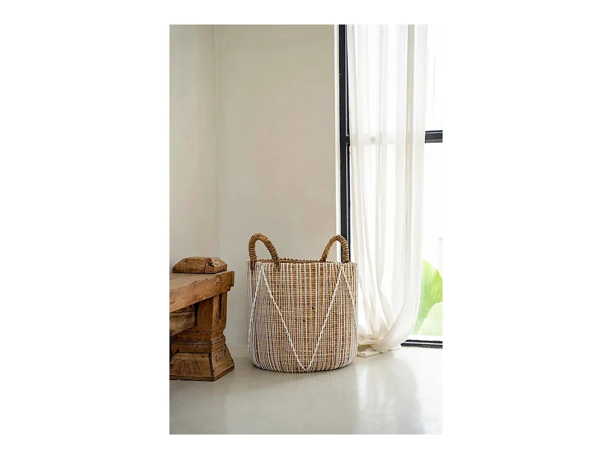 De Rechtgestikte Macramé Mand - L