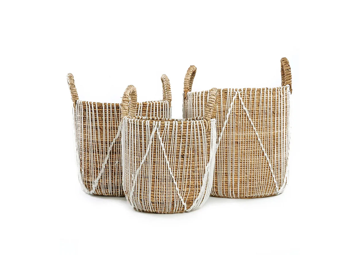 De Rechtgestikte Macramé Mand - L