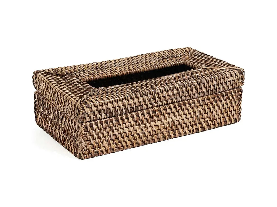 Boîte À Mouchoirs Rattan Classic - Naturel Marron