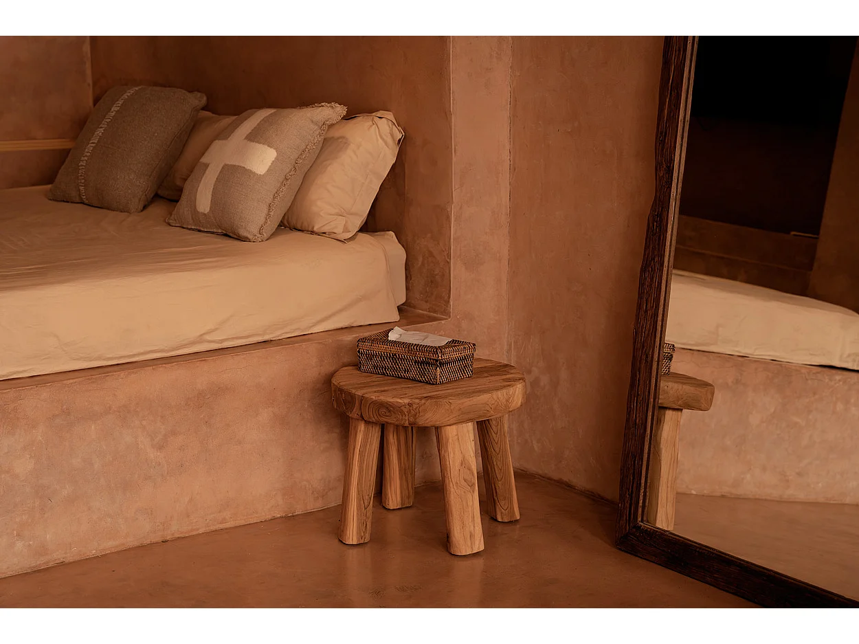 Caja De Pañuelos Rattan Classic - Marrón Natural