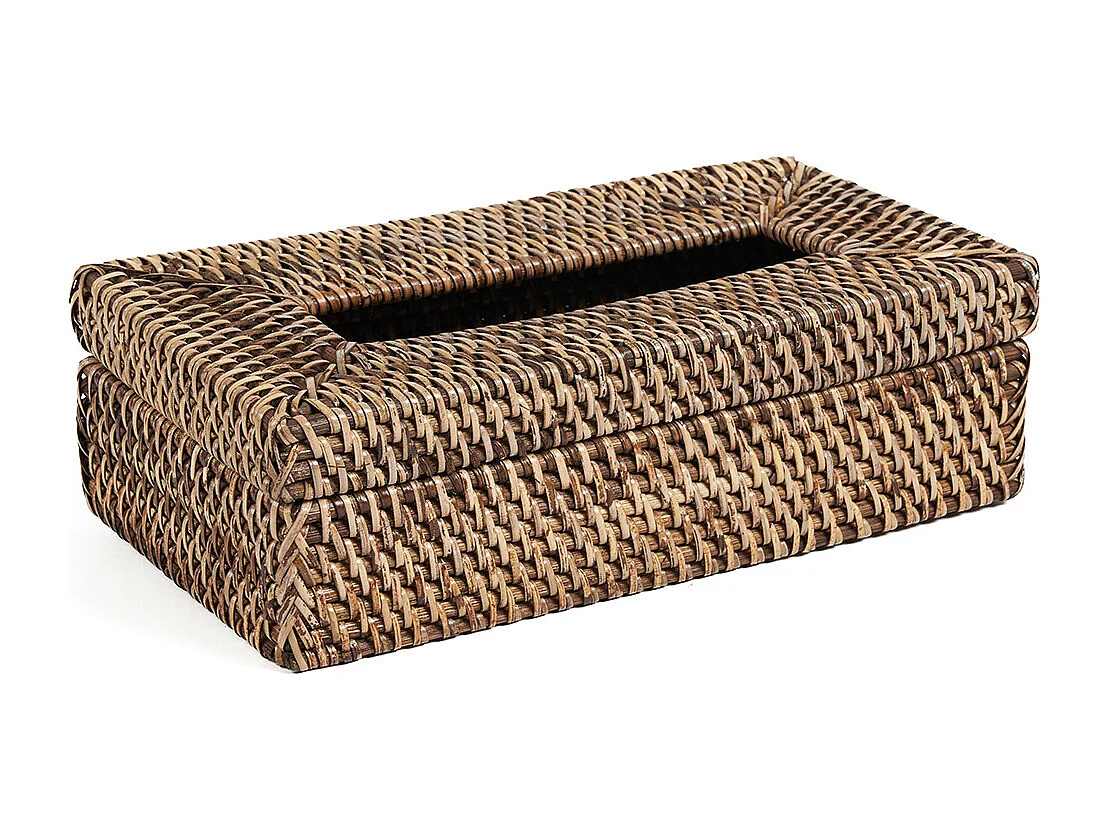 De Rattan Classic Tissue Doos - Naturel Bruin