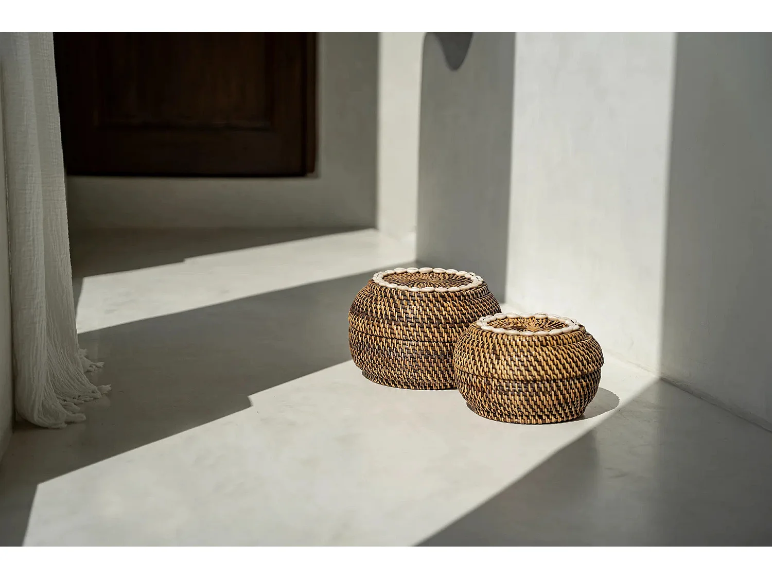 Le Panier Colonial Peek-a-Boo - Brun Naturel - S