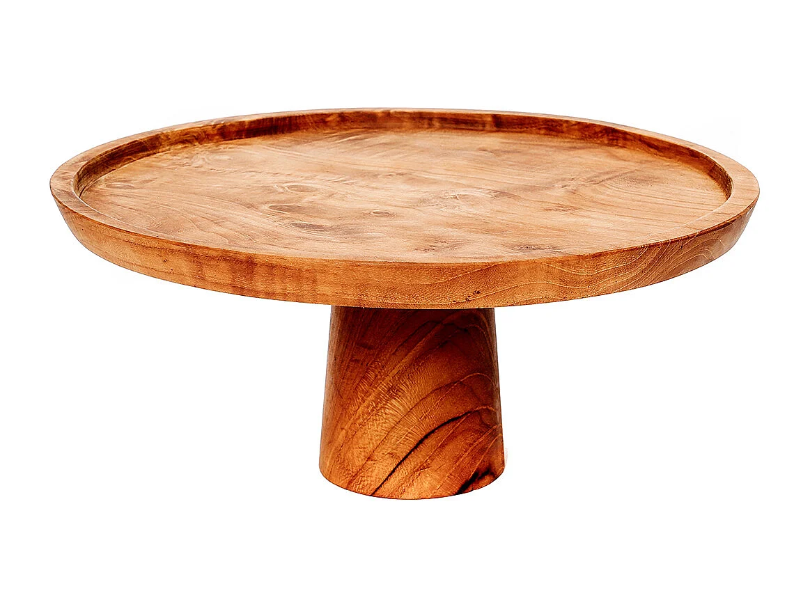 De Teak Root Taart Plateau - L