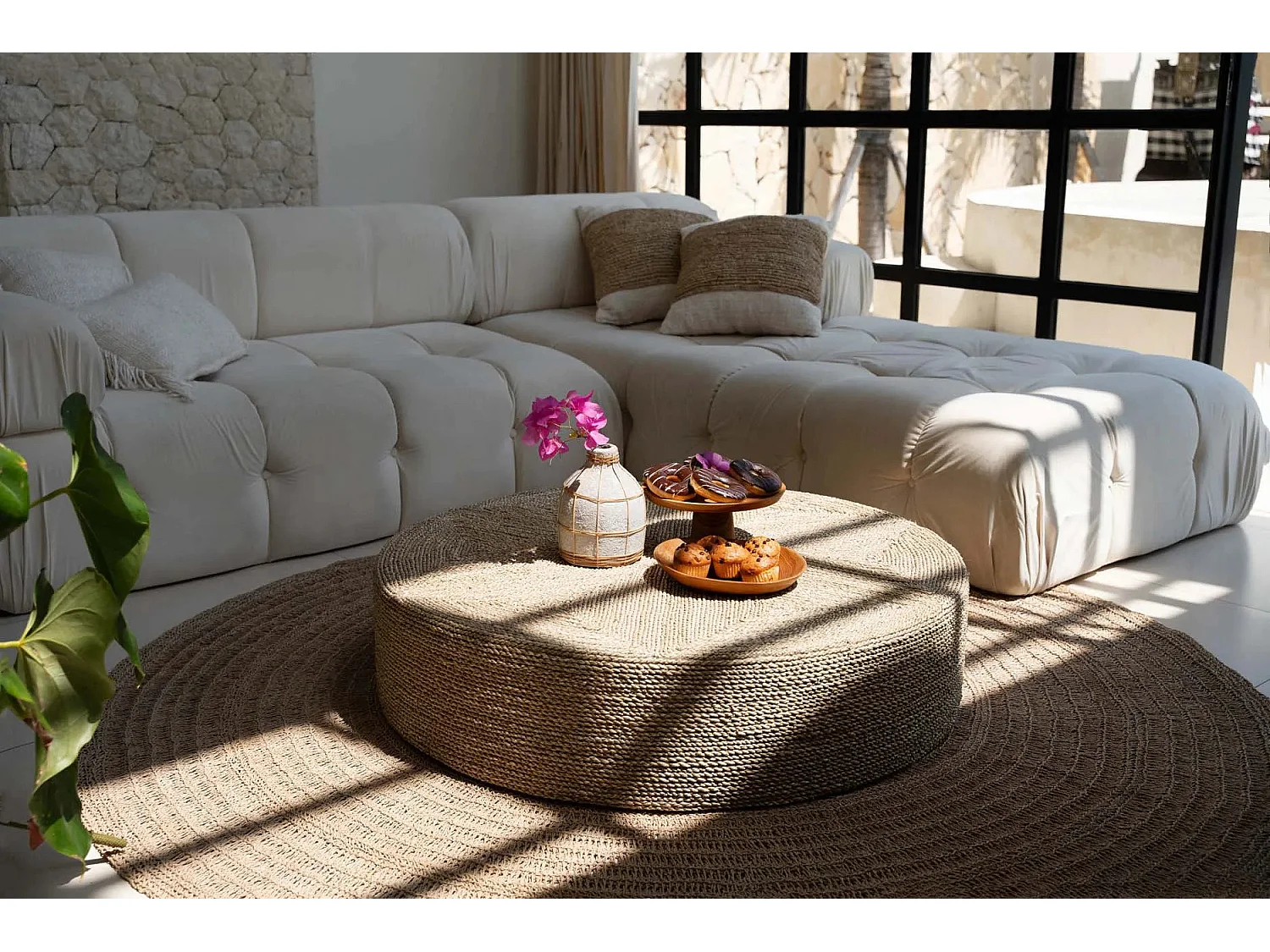 De Teak Root Taart Plateau - L