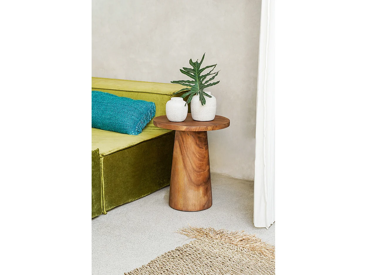 La Table D'appoint Timber Conic - Naturel - 50